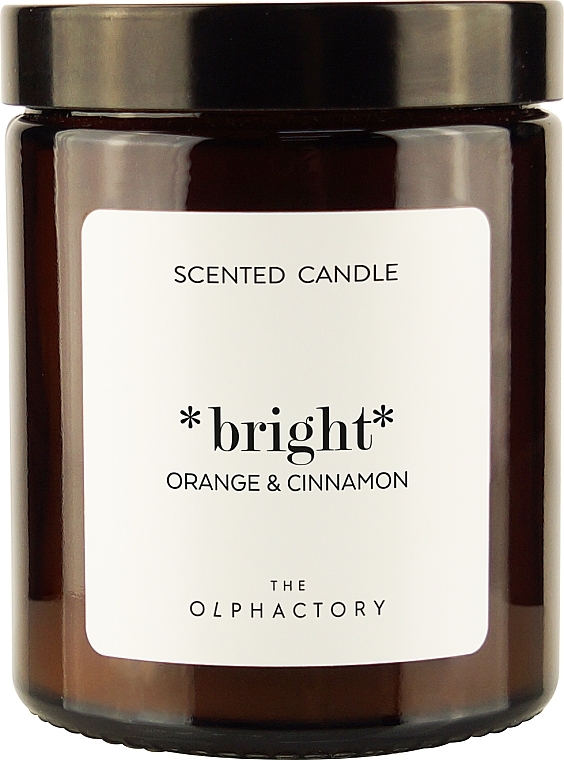 Scented Candle in Jar - Ambientair The Olphactory Bright Orange & Cinnamon Scented Candle — photo N2