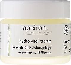 Face Cream "Nourishment and Regeneration 24 Hours" - Apeiron Hydro Vital 24h Nourishing&Regenerating Cream  — photo N6