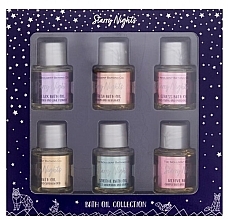 Fragrances, Perfumes, Cosmetics Set, 6 products - The Indulgent Bathing Co. Starry Night Bath Oil Collection