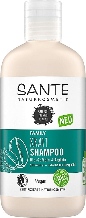 Strengthening Shampoo with Caffeine & Arginine - Sante Kraft Shampoo Bio-Coffein & Arginin — photo N1