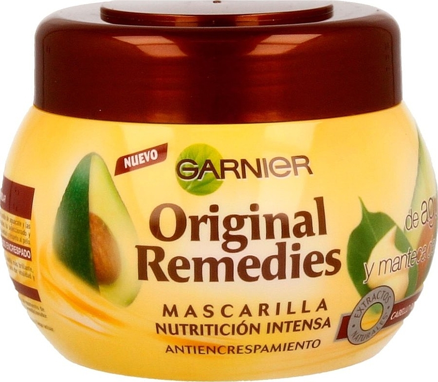 Curly Hair Avocado Intense Mask - Garnier Original Remedies Intense Nutrition Anti-frizz Mask — photo N7