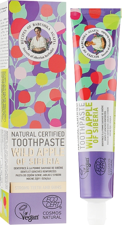 Wild Apple Of Siberia Natural Toothpaste - Retsepty Babushki Agafi — photo N4