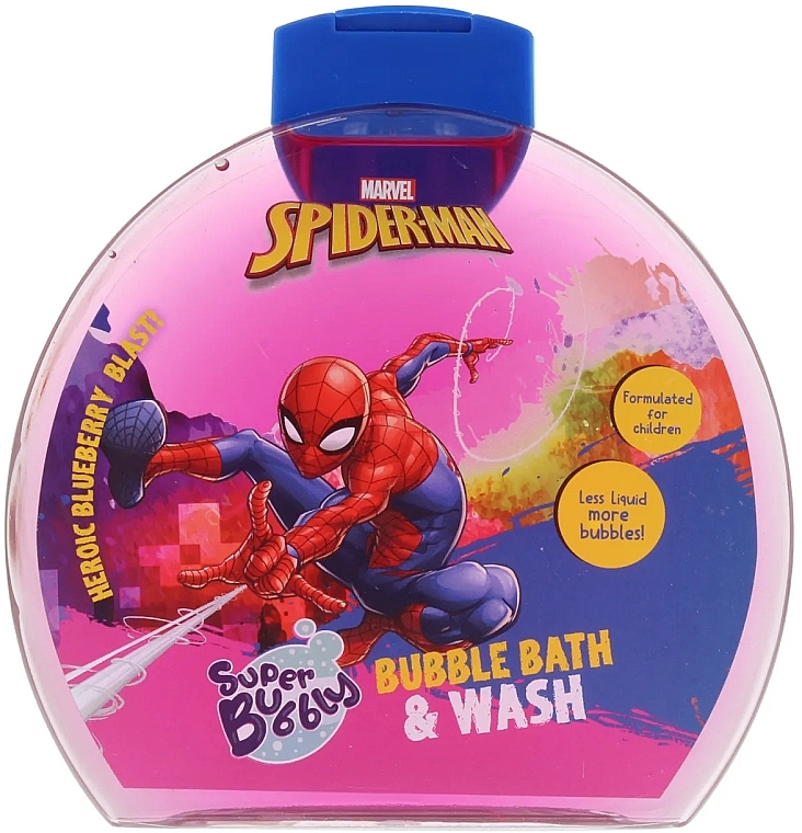 Bath Gel Foam - Marvel Spiderman Superbubbly Bubble Bath & Wash — photo N1