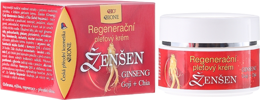 Face Cream - Bione Cosmetics Ginseng Regenerative Facial Cream — photo N2