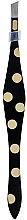 Fragrances, Perfumes, Cosmetics Beveled Eyebrow Tweezers, black with polka dots - Inter-Vion