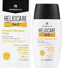 Mineral Fluid Cream SPF50 for Sensitive Skin - Cantabria Labs Heliocare 360º Mineral Tolerance Fluid SPF50 — photo N2