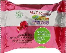 Fragrances, Perfumes, Cosmetics Biorganic Soap with Pomegranate Scent - Ma Provence Organic Soap