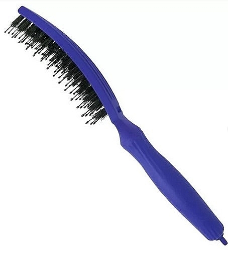 Hair Brush - Olivia Garden Finger Brush Combo Blue Jeans — photo N3