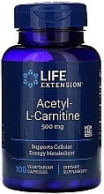 Acetyl-L-Carnitine - Life Extension Acetyl-L-Carnitine, 500 mg — photo N1