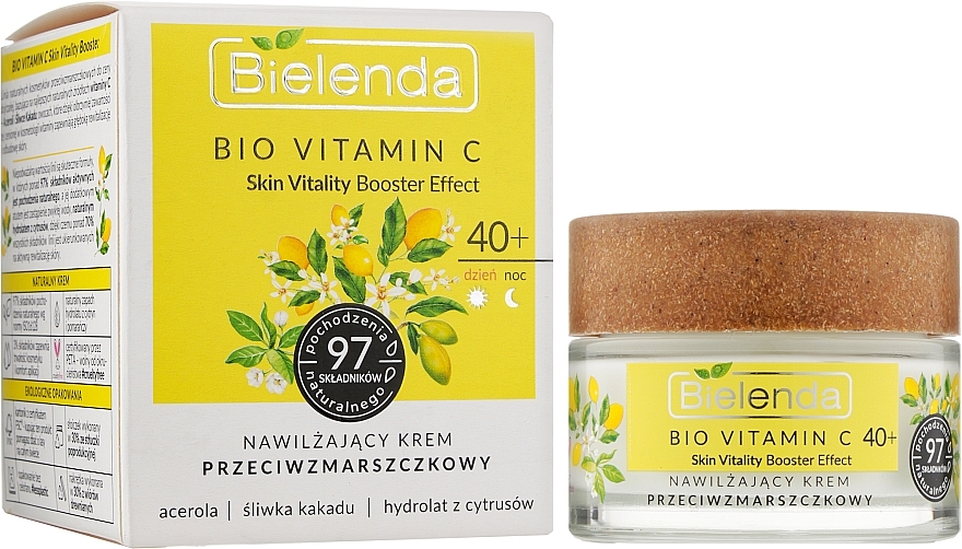 Moisturising Anti-Wrinkle Day & Night Face Cream 40+ - Bielenda Bio Vitamin C — photo N2