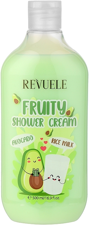 Avocado & Rice Milk Shower Cream - Revuele Fruity Shower Cream Avocado and Rice Milk — photo N1