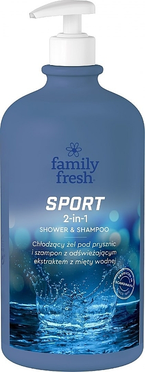 Shampoo & Shower Gel 2in1 - Family Fresh 2in1 Sport Shower + Shampoo — photo N1