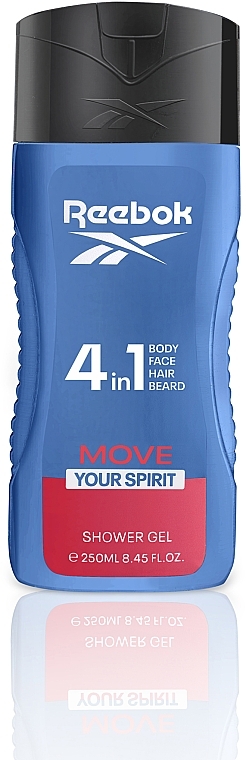 Shower Gel 4in1 - Reebok Move Your Spirit Hair & Body Shower Gel — photo N1