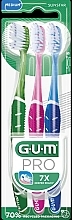 Fragrances, Perfumes, Cosmetics Toothbrush Set, 3 pcs. - Sunstar Gum Pro Medium Toothbrush Trio Pack