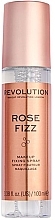 Fragrances, Perfumes, Cosmetics Makeup Fixing Spray "Rose" - Makeup Revolution Precious Stone Rose Fizz Makeup Fixing Spray 