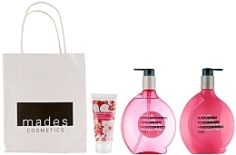 Fragrances, Perfumes, Cosmetics Set "Pomegranate" - Mades Cosmetics Pure Pomegranate (sh/gel/300ml + b/lot/300ml + h/cr/100ml)