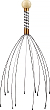 Relaxing Head Massager, spiral pattern, gold - Deni Carte — photo N9