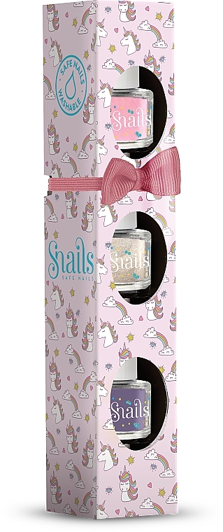 Nail Polish Set - Snails Mini Unicorn (nail/polish/3x7ml) — photo N1