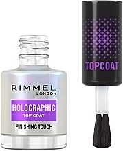 Nail Polish Top Coat  - Rimmel Holographic Top Coat Finishing Touch — photo N2