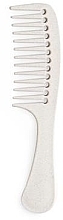 Comb with Handle, biodegradable, beige - IDC Institute Eco All Purpose Comb — photo N1