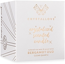 Rock Crystal, Bergamot & Oud Soy Candle - Crystallove Soy Candle with Rock Crystal Bergamot Oud — photo N8