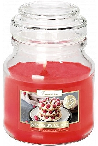 Premium Scented Candle in Jar 'Raspberry Cloud' - Bispol Premium Line Scented Candle Raspberry Cloud — photo N1