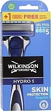 Fragrances, Perfumes, Cosmetics Razor with 2 Refill Blades - Wilkinson Sword Hydro 5 Skin Protection Regular