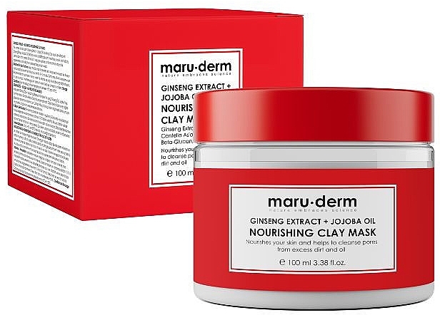 Maruderm Cosmetics Nourishing Clay Mask - Clay Mask with Ginseng Extract — photo N1