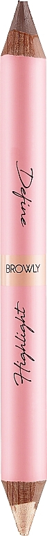 Dual-Ended Brow Pencil - Browly Definitely High Pencil Highliter & Concealer — photo N12