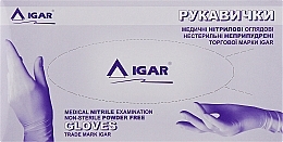 Examination Gloves, nitrile, powder-free, size S, 200 pcs, purple - Igar — photo N1