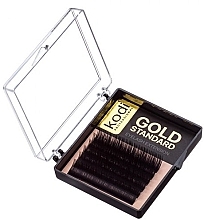 Gold Standart D 0.12 False Eyelashes (6 rows: 10 mm) - Kodi Professional — photo N1