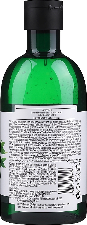Cleansing Face Wash Gel - The Body Shop Tea Tree Skin Clearing Facial Wash — photo N17
