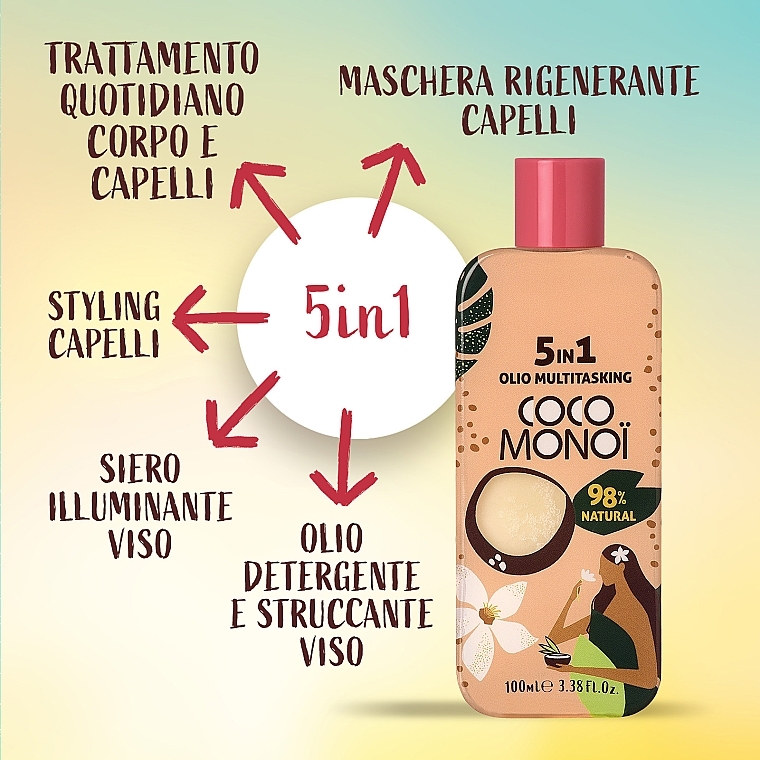 Face, Body and Hair Oil - Coco Monoi Oil 5 In 1 — photo N5