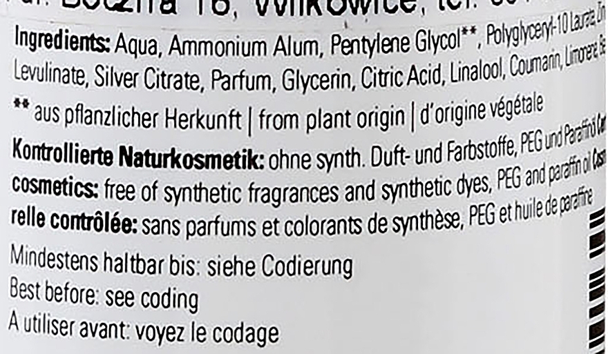 Dynamic Deodorant Spray - Bioturm Silber-Deo Intensiv Dynamisch Spray No.87 — photo N3