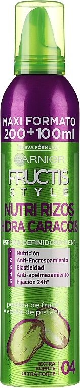 Hair Mousse - Garnier Fructis Style Perfect Moisturizing Foam — photo N9