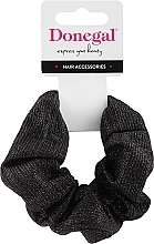 Hair Tie FA-5740, black with lurex - Donegal — photo N1