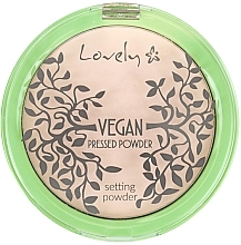 Fragrances, Perfumes, Cosmetics Powder - Lovely Vegan Pressed Powder