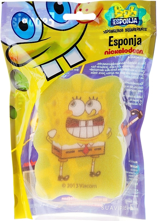 Bath Sponge "SpongeBob", yellow - Suavipiel Sponge Bob Bath Sponge — photo N4