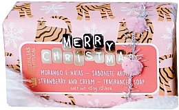 Strawberry & Cream Soap - Essencias De Portugal Merry Christmas Strawberry And Cream Soap — photo N1