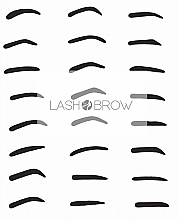 Brow Shaping Stencil, 24 forms - Lash Brow — photo N2