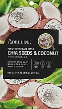 Fragrances, Perfumes, Cosmetics Facial Detox Mask with Chia Seed & Coconut Extract - Adelline Fresh Detox Face Mask Chia Seeds & Coconut