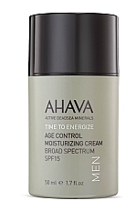 Fragrances, Perfumes, Cosmetics Men Anti-Aging Moisturizing Cream SPF 15 - Ahava Age Control Moisturizing Cream SPF15 