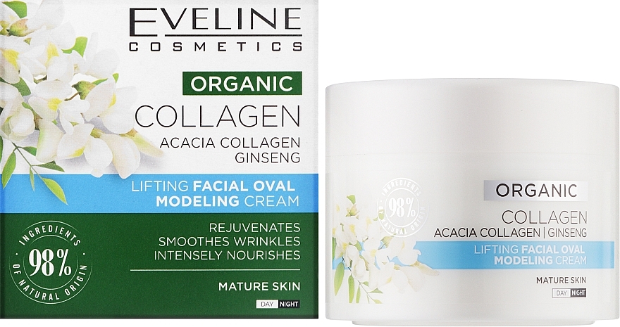 Lifting & Modeling Face Cream - Eveline Cosmetics Organic Collagen Lifting Cream — photo N4