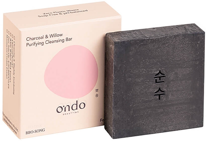 Face & Body Charcoal Soap - Ondo Beauty 36.5 Charcoal & Willow Purifying Cleansing Bar — photo N1