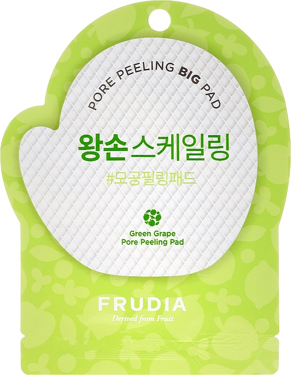 Facial Peeling Pad with Green Grape - Frudia Pore Peeling Big Pad Green Grape — photo N1