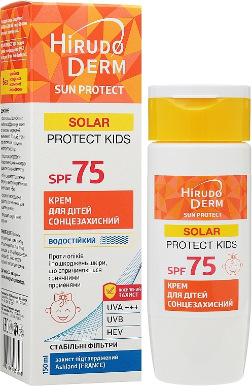 Kids Sunscreen - Hirudo Derm Sun Protect SPF 75 — photo N1