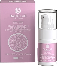 Fragrances, Perfumes, Cosmetics Repair Face Serum - BasicLab Dermocosmetics Esteticus Ceramides 1%, Prebiotic 2% And Vitamin E 3% Face Serum