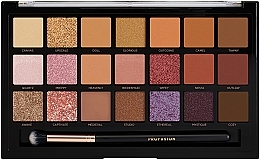 Eyeshadow Palette - Profusion Cosmetics Nude Bliss 21 Shade Palette & Brush — photo N2