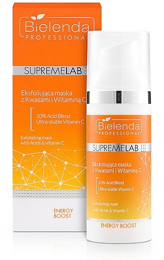 Exfoliating Acid & Vitamin C Mask - Bielenda Professional SupremeLab Energy Boost Serum Exfoliating Mask — photo N1