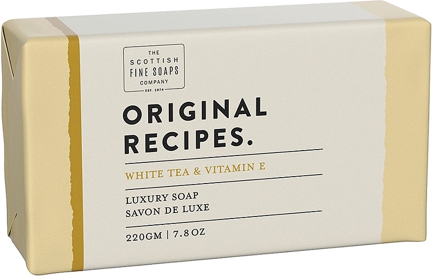White Tea & Vitamin E Soap - Scottish Fine Soaps Original Recipes White Tea & Vitamin E Luxury Soap Bar — photo N6